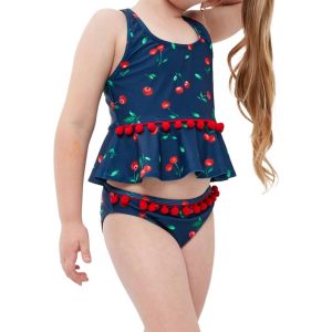 Kinder-Bikinioberteil mit passender Bikinihose in GTK-Kirschen 7733670150204