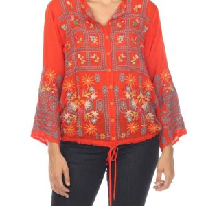 Wyatt Blouse in Cherry Tomaten 7704760877116