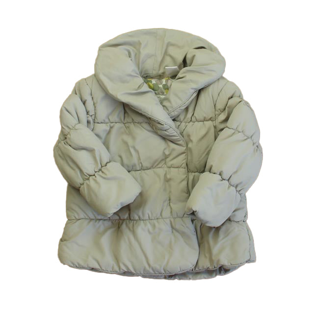 Zara Mädchen grau Winter Mantel – 7806019829820