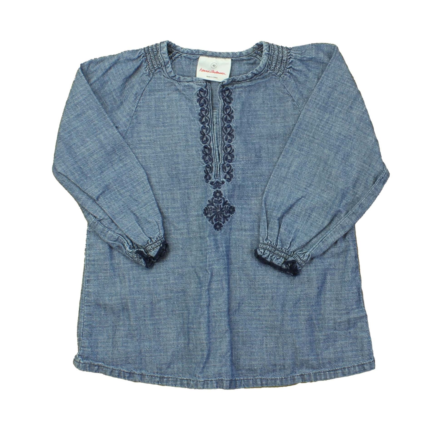 Hanna Andersson Mädchen blaue Bluse – 7805947379772