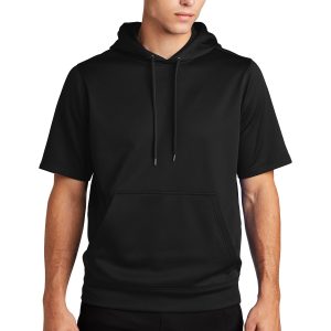 Sport-Tek Sport-Wick Fleece Kurzarm-Kapuzenpullover für Herren
