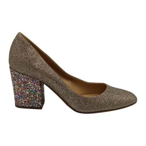 Sergio Rossi Glitter Pumps aus mehrfarbigem Leder 7833157173308