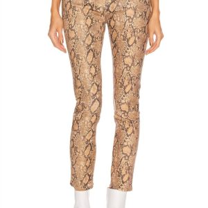 Le hohe dünne Erntehose in beschichtetem Python 7733828026428