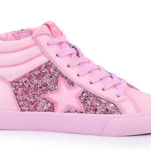 Alexis High Top Sneakers in heißem Pink