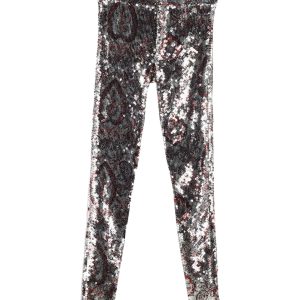 Isabel Marant Odizo Sequined Hose aus Silber Polyester