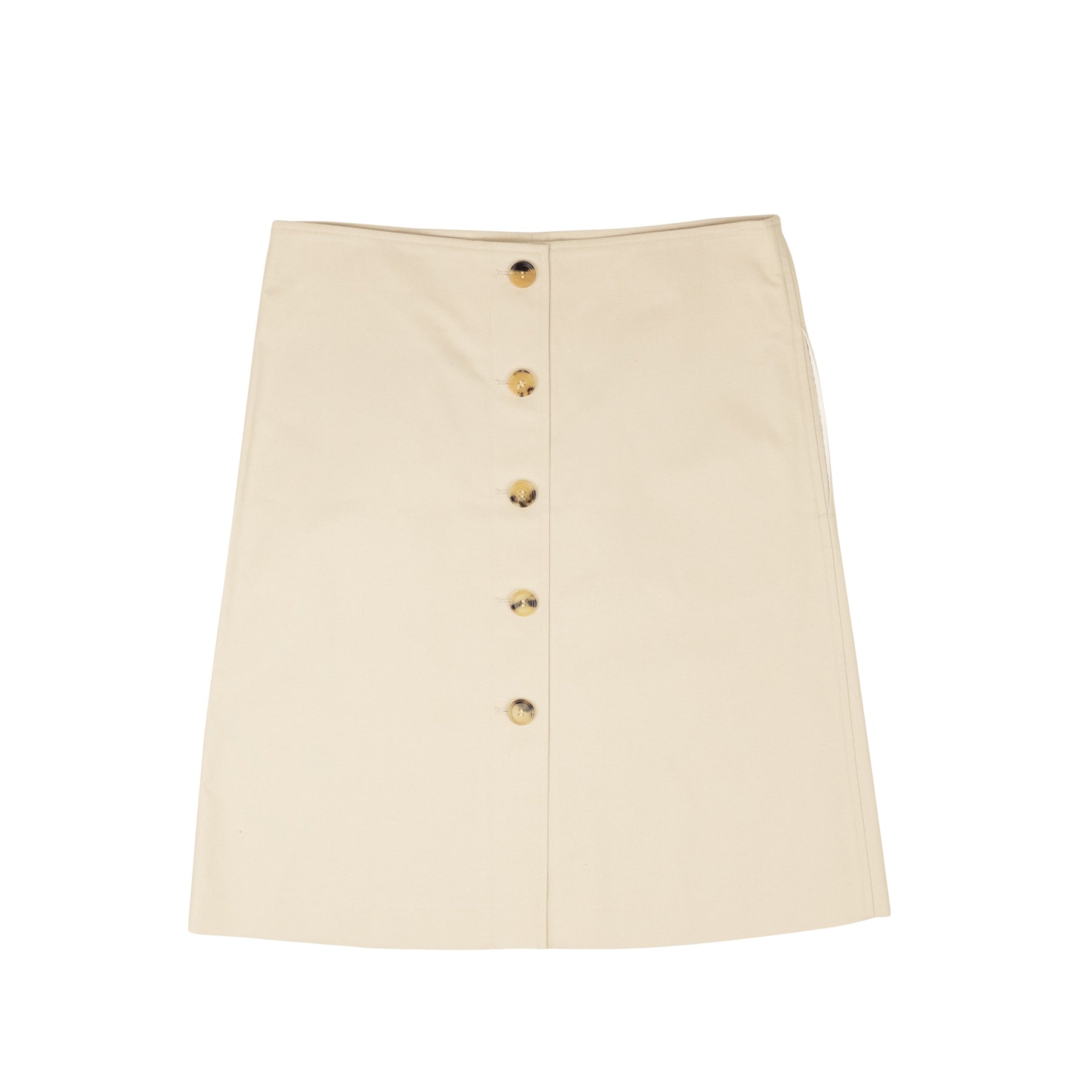 Bottega Veneta mit Knopfleiste-Rock – Beige