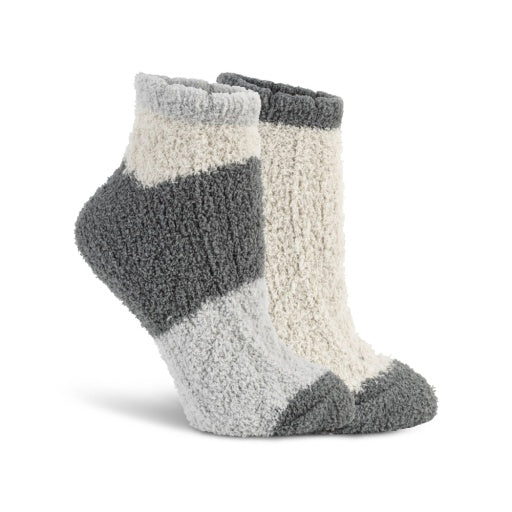 zitrone Damen 2 Packungen Schaumstoff Farbe Block Low Cut Socken