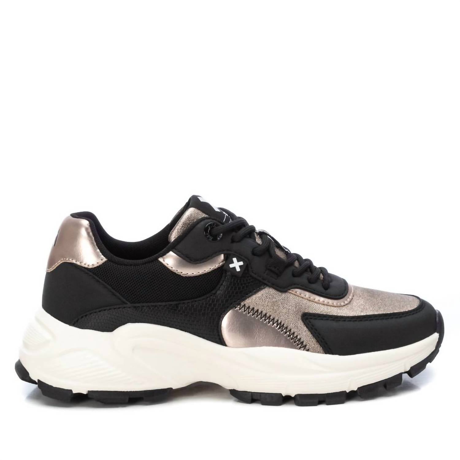 Damen Spitze Schließung Sneakers in Gold 7765047017532