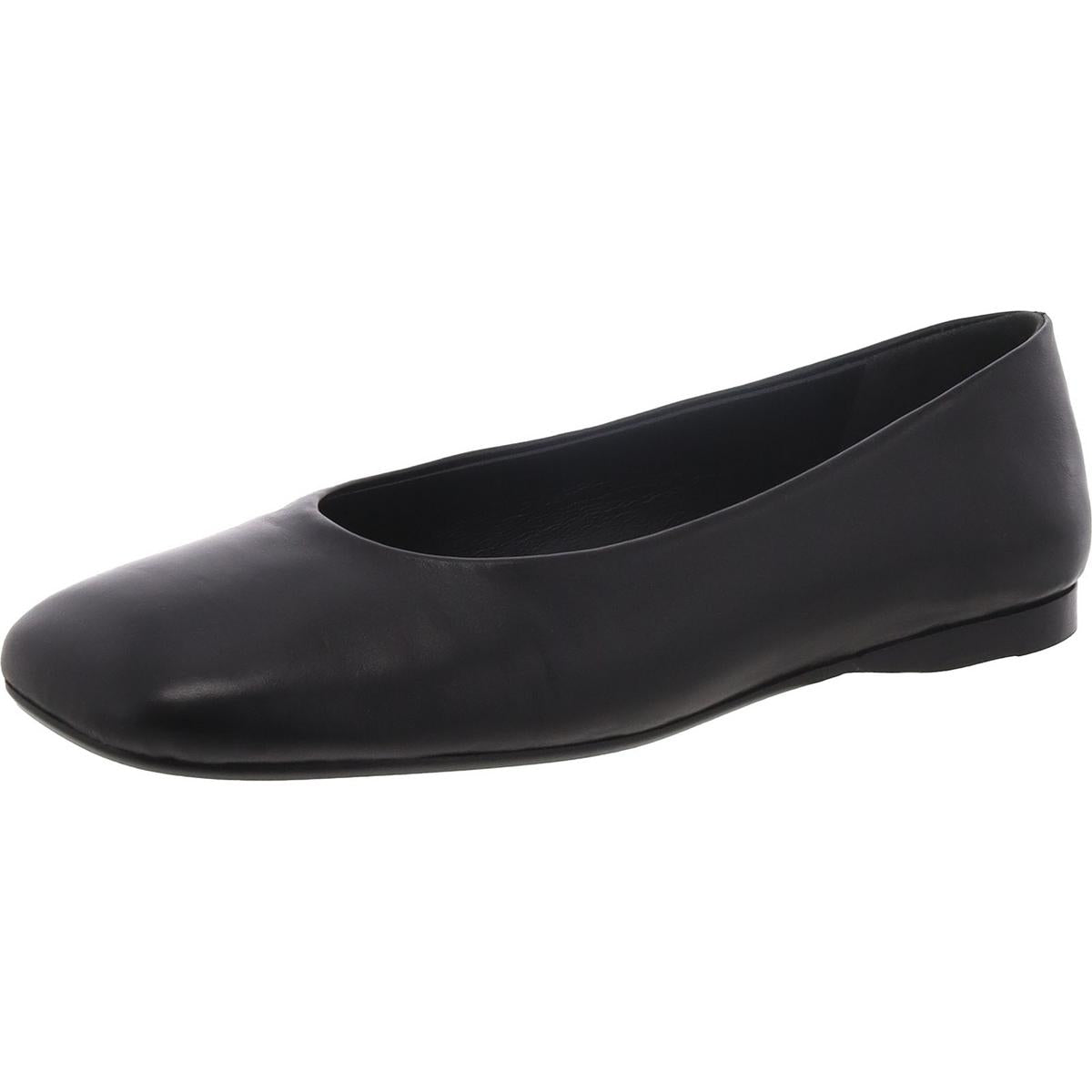 Leah – einfarbige Loafer mit eckiger Zehenpartie