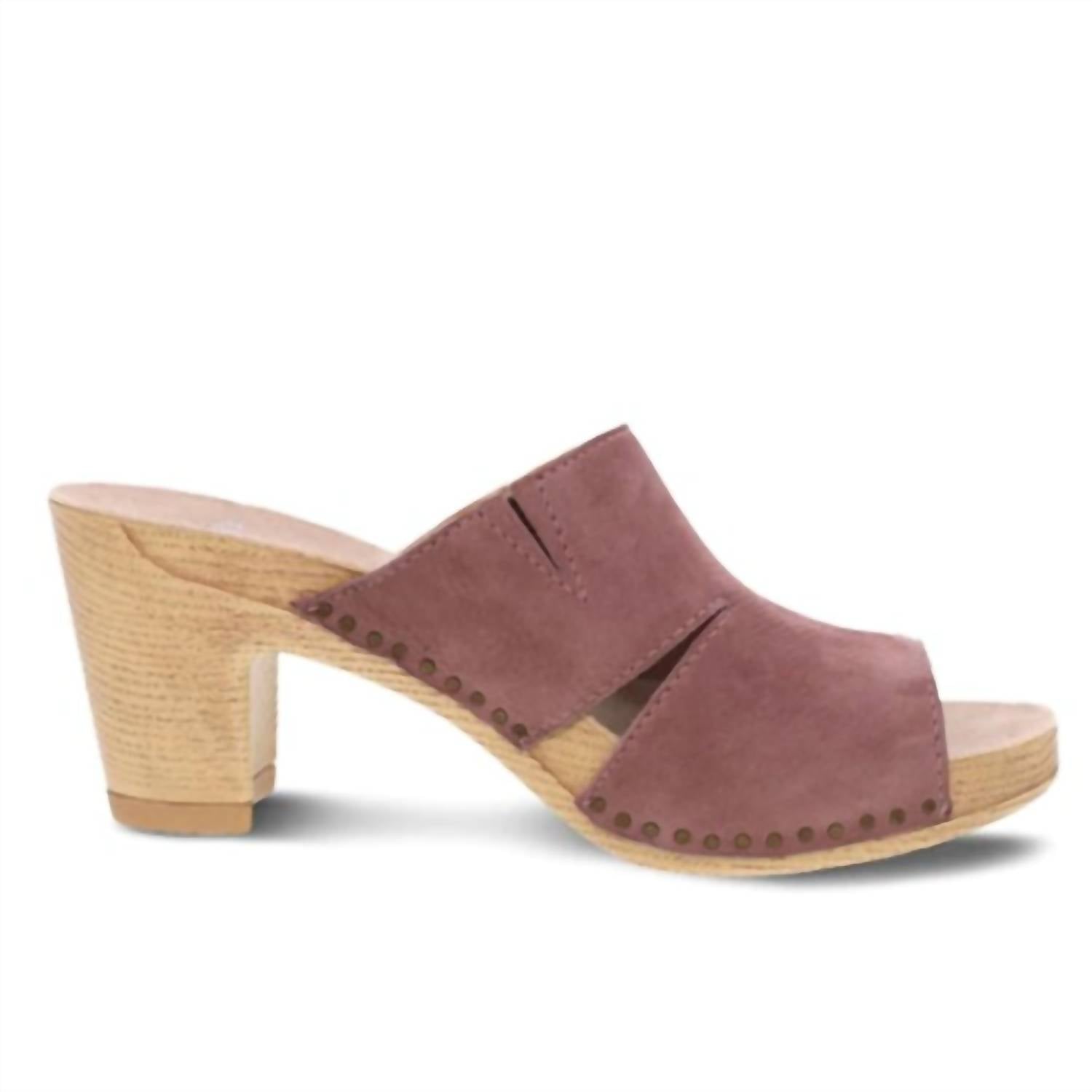 Tandi – Damen-Clog mit Absatz in Rose