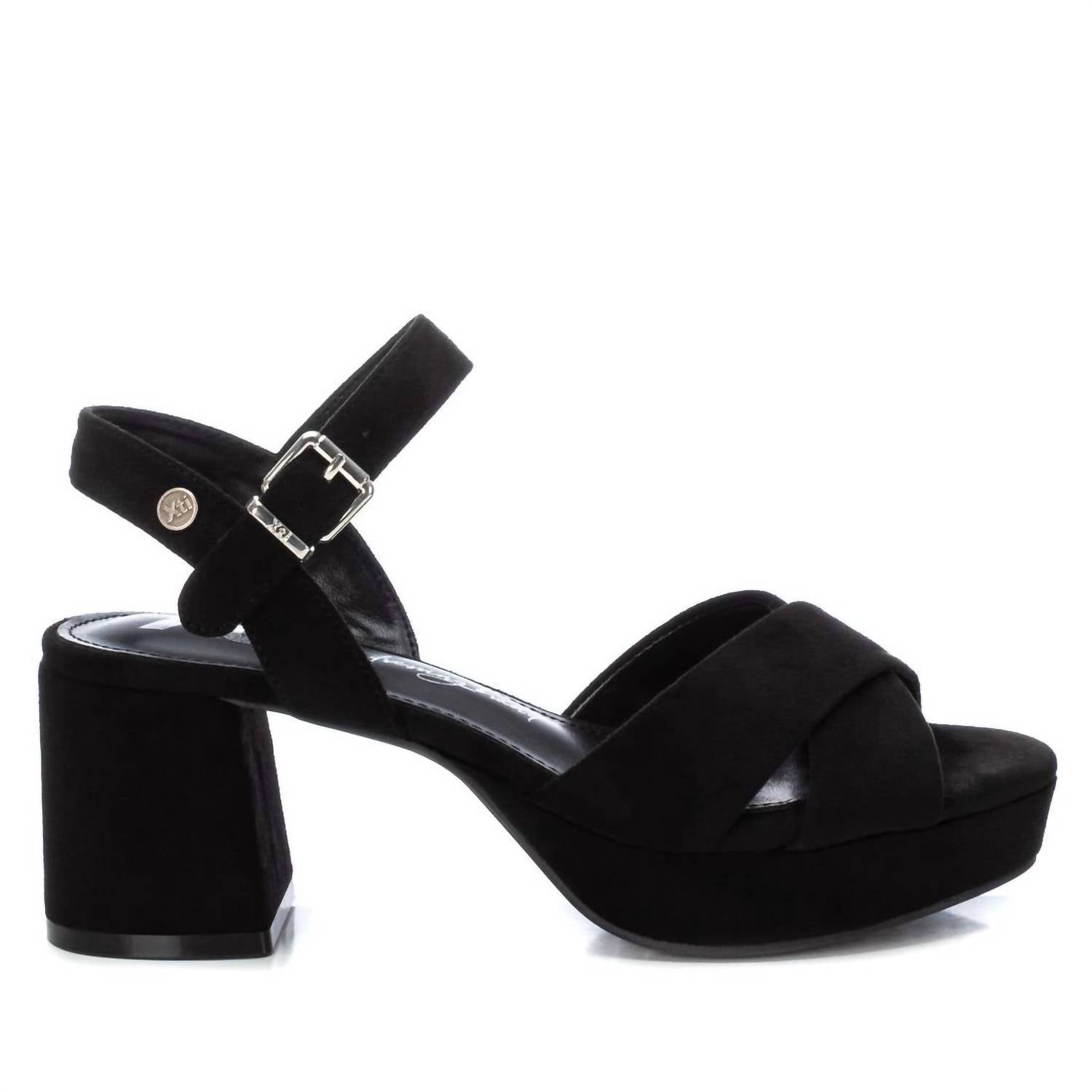 Damen Ferse Sandalen in schwarz 7703601971260