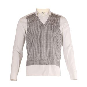 Neil Barret Button Up Hemd aus weißer Baumwolle 7748711120956
