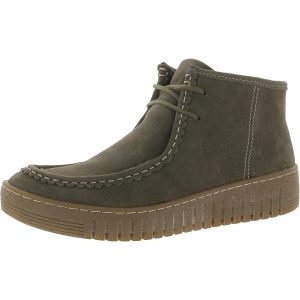 Holland Damen-Stiefeletten aus Wildleder mit Profilsohle