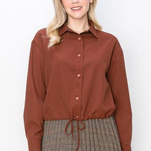 Rust-Colored Hemd mit Tunnelzug 7833097142332
