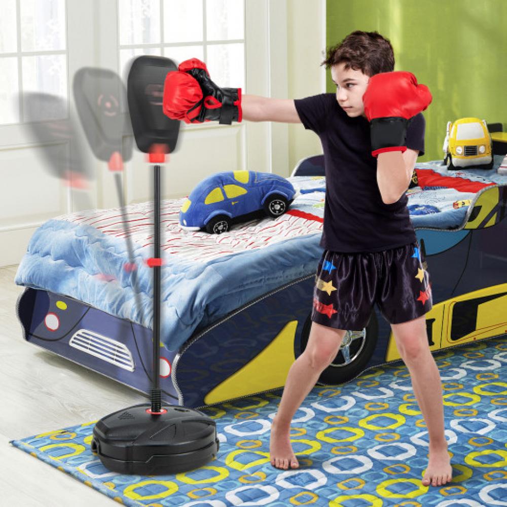 Inflation-Free Boxing set with Punching Tasche und Boxhandschuhe schnelle Rebound-Design für 5+ Jahre alte Kinder 7672900386876