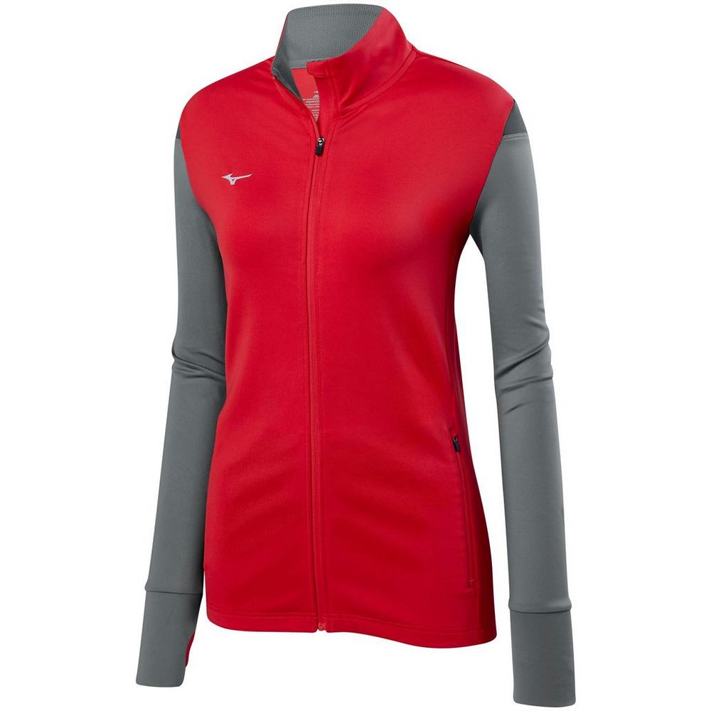 Mizuno Jugend Horizont voll Zip Volleyball Jacke