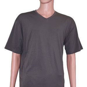 Bally 6301169 Herren Wald grüne Baumwolle V-Ausschnitt Logo T-Shirt 7705980567612