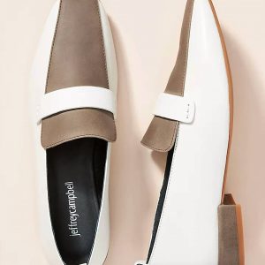 Moritz-Loafer für Damen in Weiß/Grau