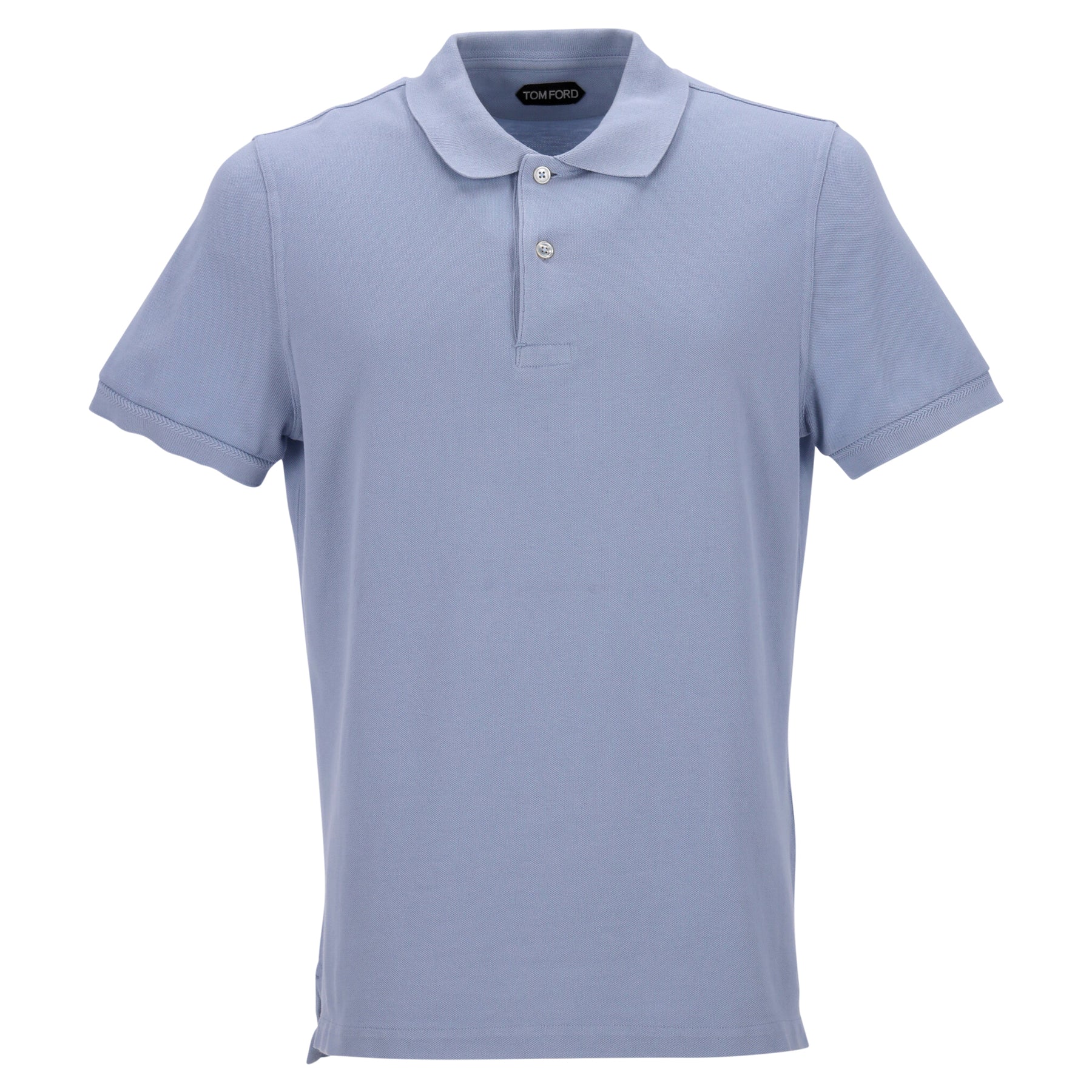 Tom Ford Poloshirt aus hellblauer Baumwolle 7748721115196