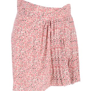 Isabel Marant – Faltenminirock aus rosa Seide