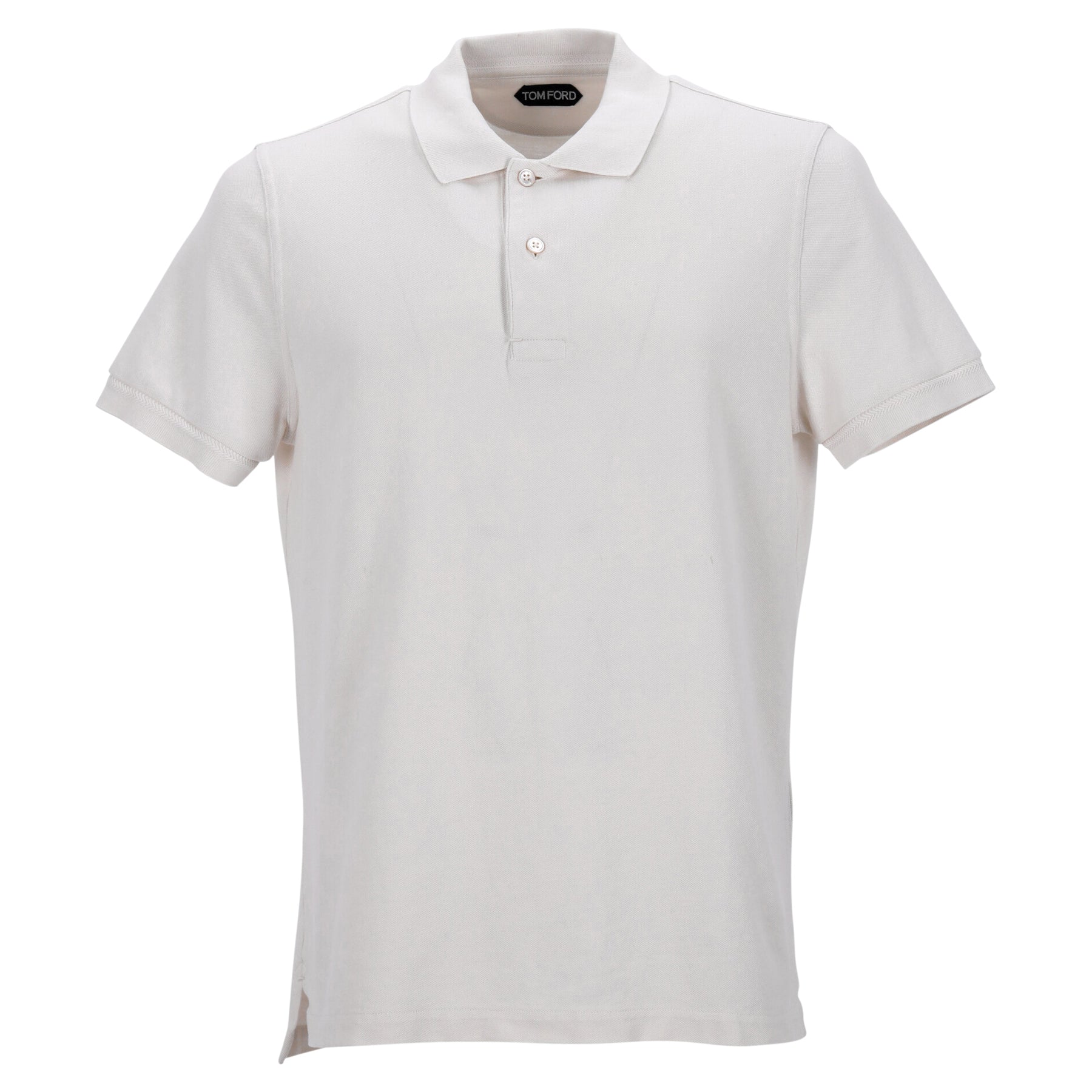Tom Ford Poloshirt aus weißer Baumwolle 7748658790460