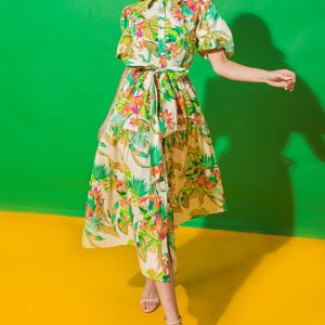 YOU KNOW ME SO WELL POPLIN Midi Hemd Kleid