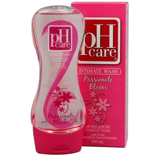 pH Care – Intimate Wash – Passionate Bloom ( rosa) – ph ausgeglichen klinisch mit zwei feuchtigkeitsspendenden Feuchtigkeitsspendern getestet