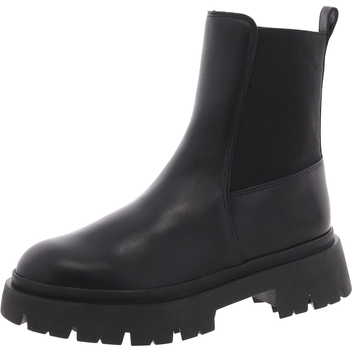 Stretch Lederstiefelschuhe