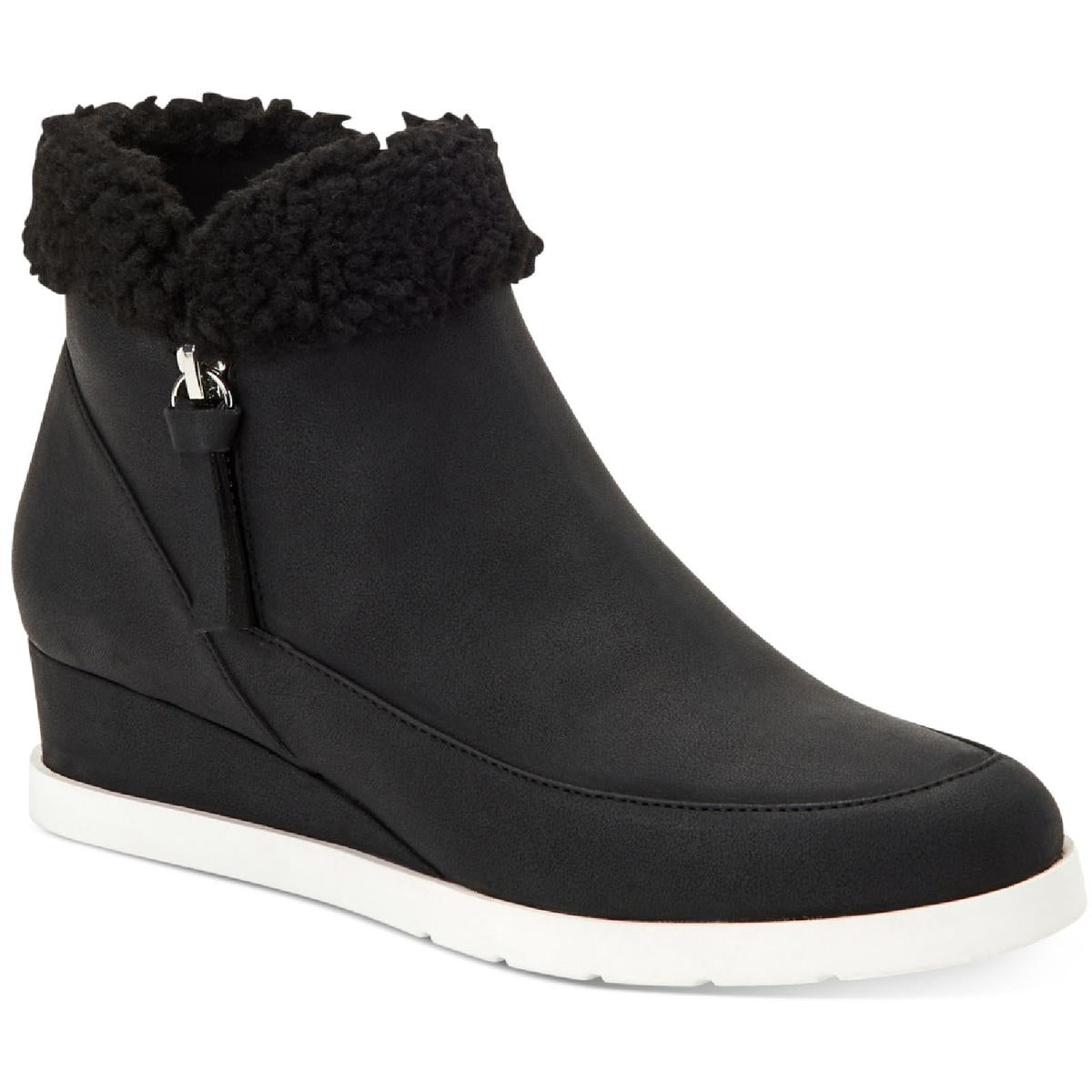 Danniee Kunstleder Stiefeletten Keil Stiefeletten