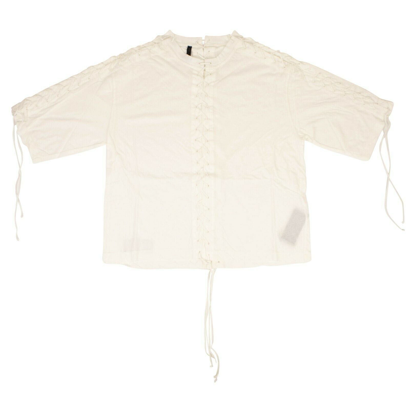 Unravel Project Lace Up T-Shirt – Elfenbein