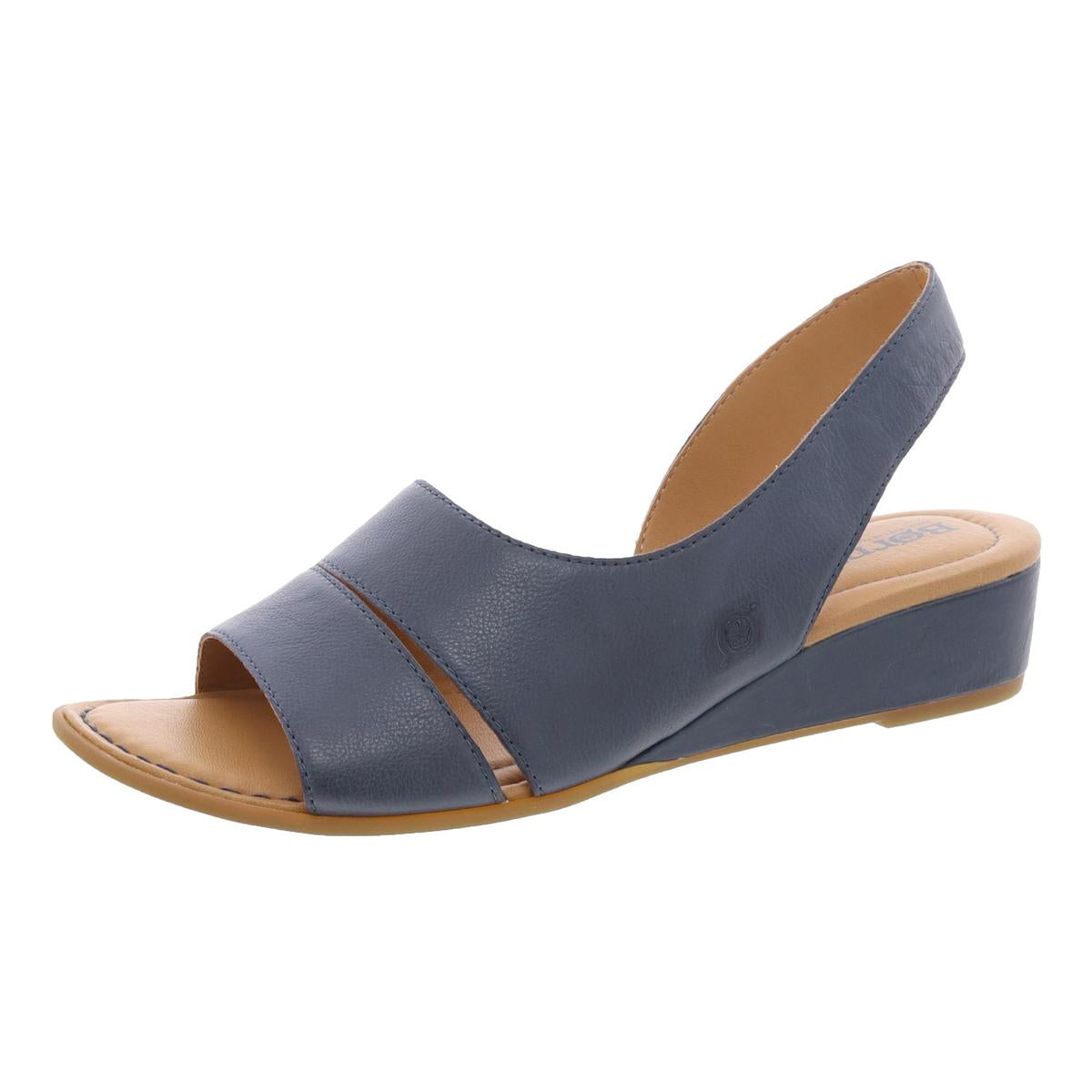 Slingback-Sandalen aus Leder mit gepolsterter Innensohle