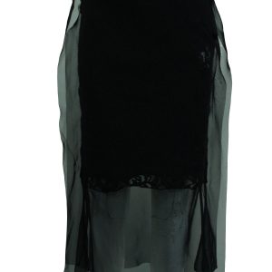 Sacai Lace Rock aus schwarzem Polyster 7833162711100
