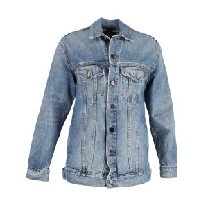 Alexander Wang Daze Oversized Jeansjacke aus blauer Baumwolle 7766529540156