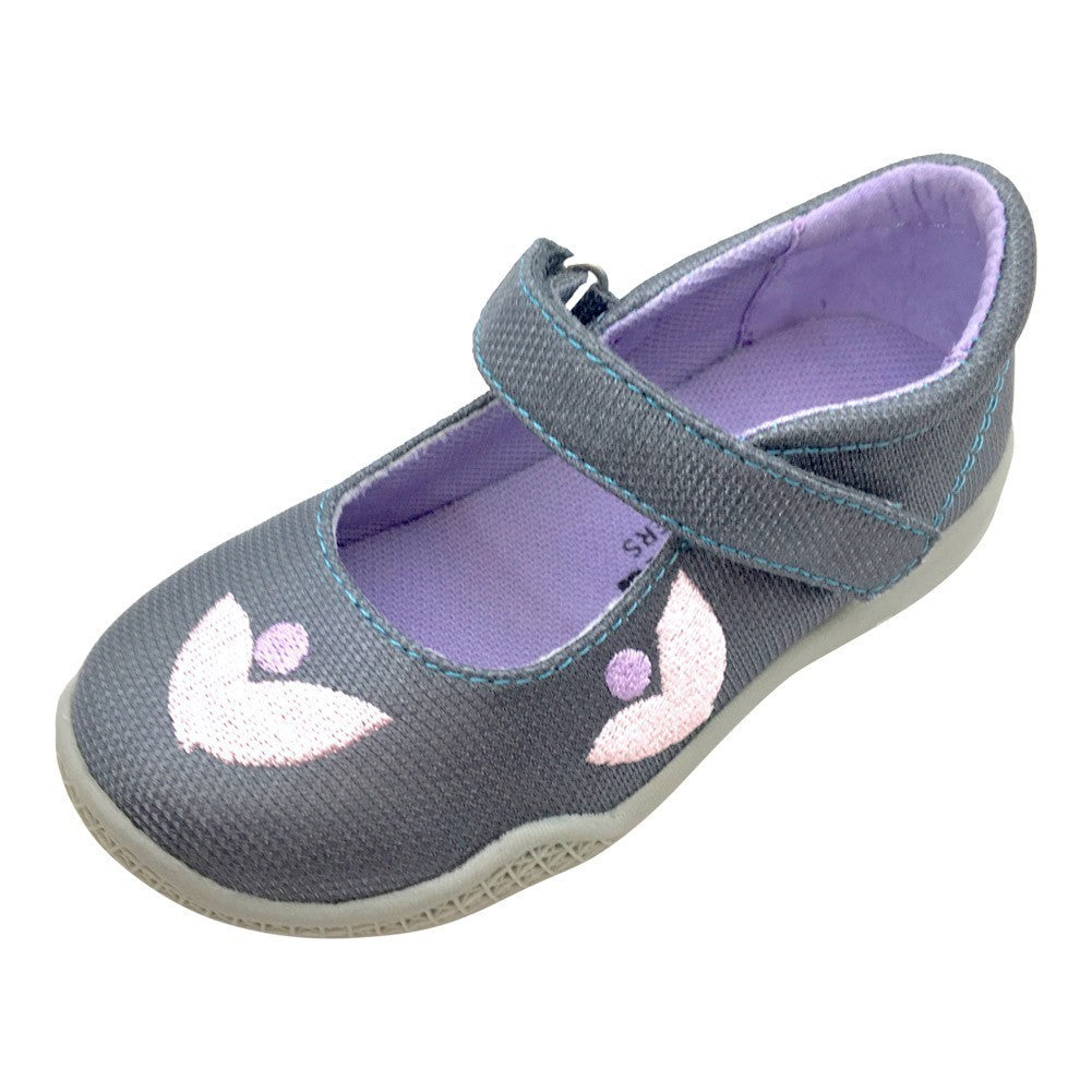 Mooshu Turnschuhe Baby Mädchen anthrazit grau Squeaky Stella Mary Jane Schuhe 3-4 Baby