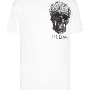 T-Shirt rund Hals ss Schädel und Plein mit Kristallen 7648932036668