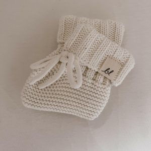 Luna + Luca Bio-Booties – weiß