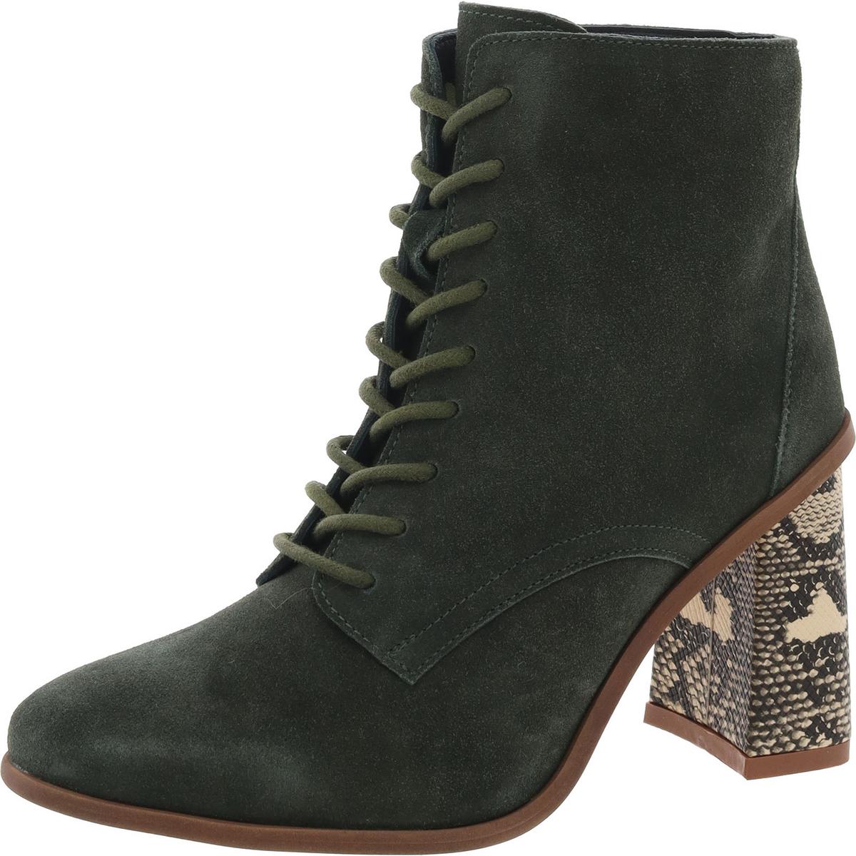 Edda Schnür-Kampf- und Schnürstiefel aus Wildlederimitat