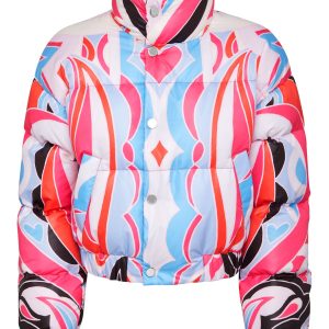 Puffer Nylon Jacke bunt Zirkus
