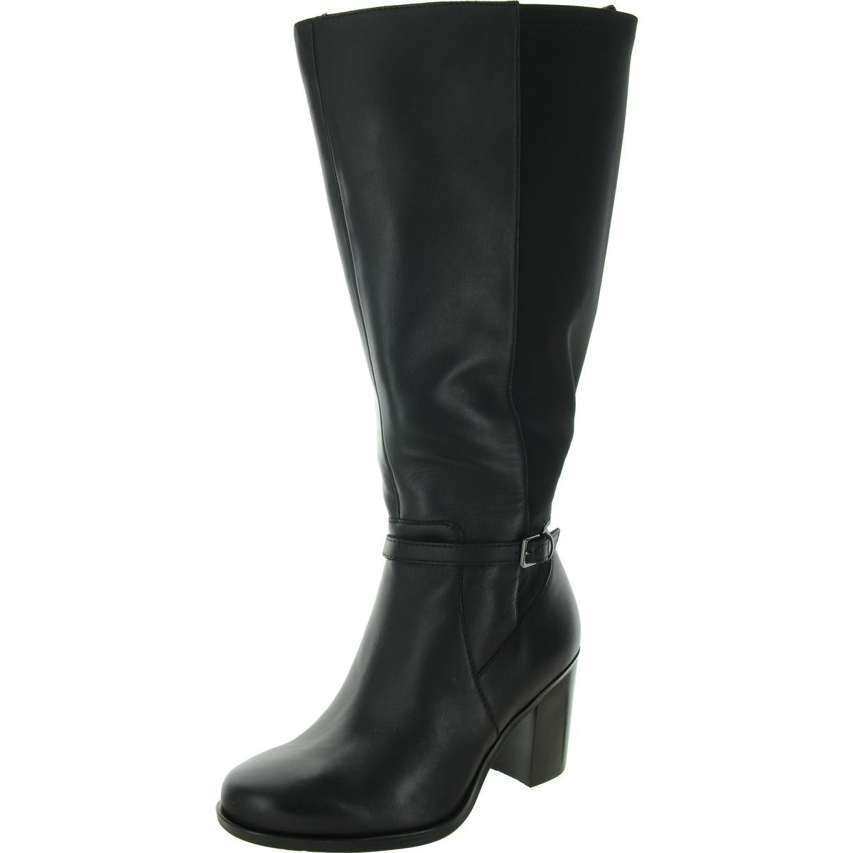 Extrabreite kniehohe Kalina-Stiefel aus Kalbsleder