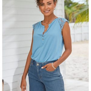LASCANA Damen Handschellen Denim Shorts 7766122102844