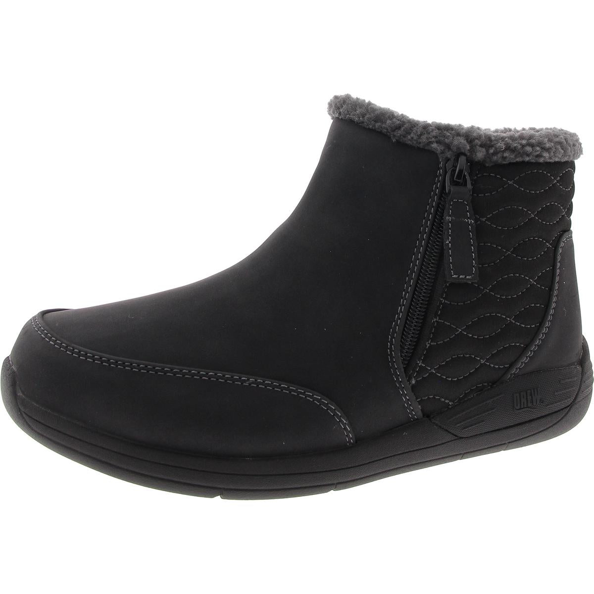 Tabby Faux Fur Kunstleder-Shearling-Stiefel