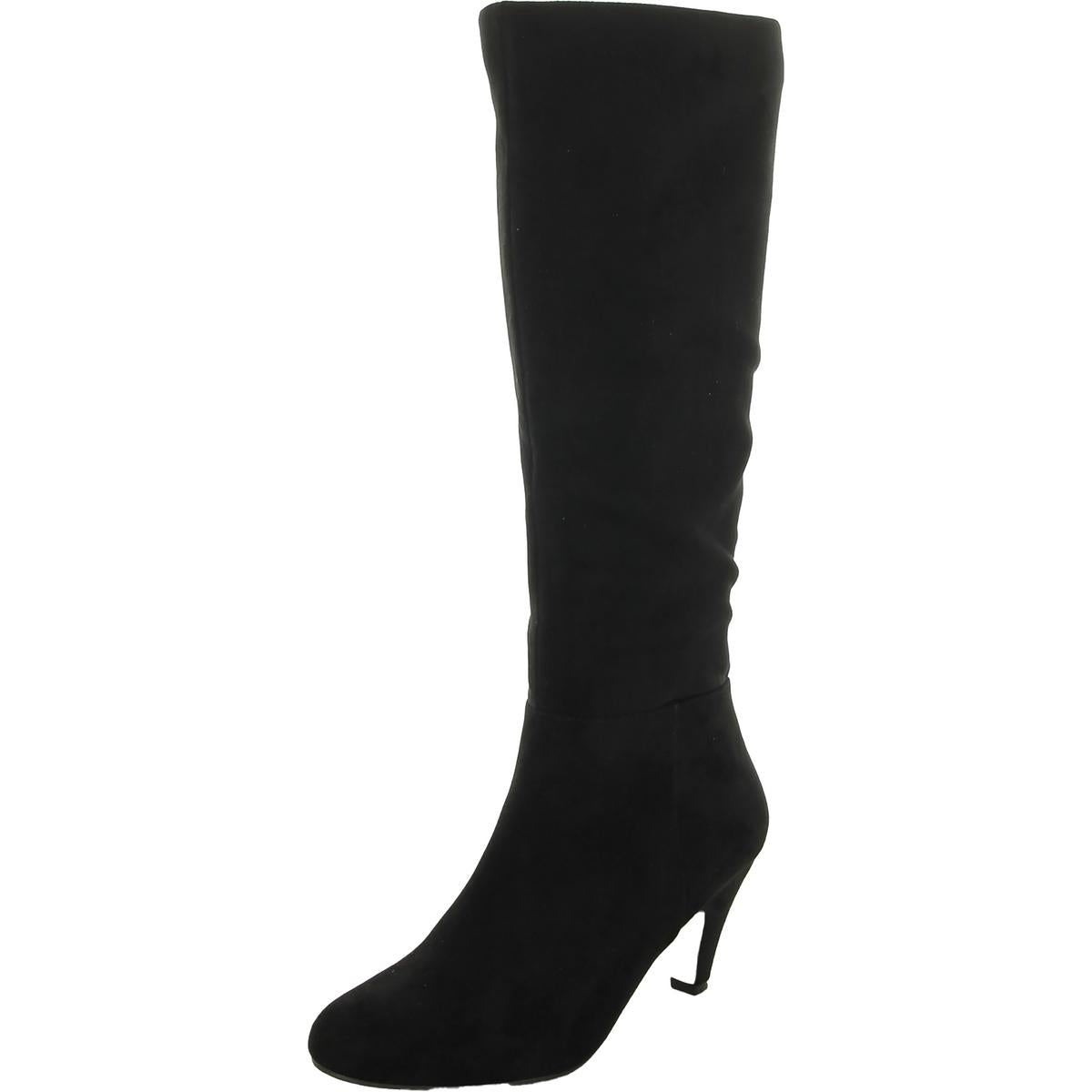 Corinne Hohe kniehohe Stiefel aus Wildlederimitat