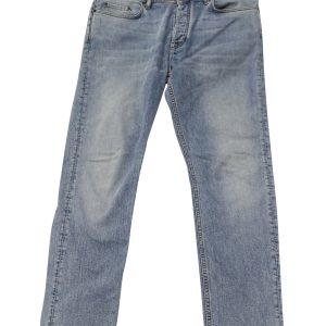 Acne Studios River Marble Wash Jeans aus blauer Baumwolle 7766515646524
