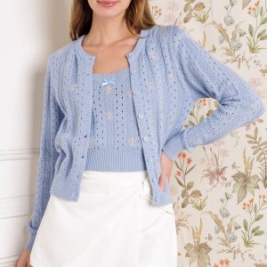 DAYS THAT FADE Pullover und Strickjacke Set