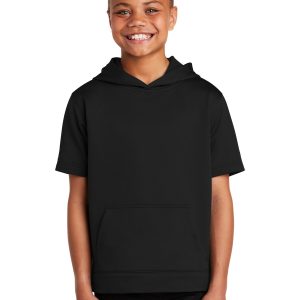 Sport-Tek Youth Sport-Wick Fleece Kurzarm-Kapuzenpullover YST251