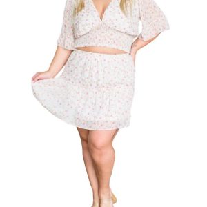 City Sweethearts Blumenrock-Set in Rosa