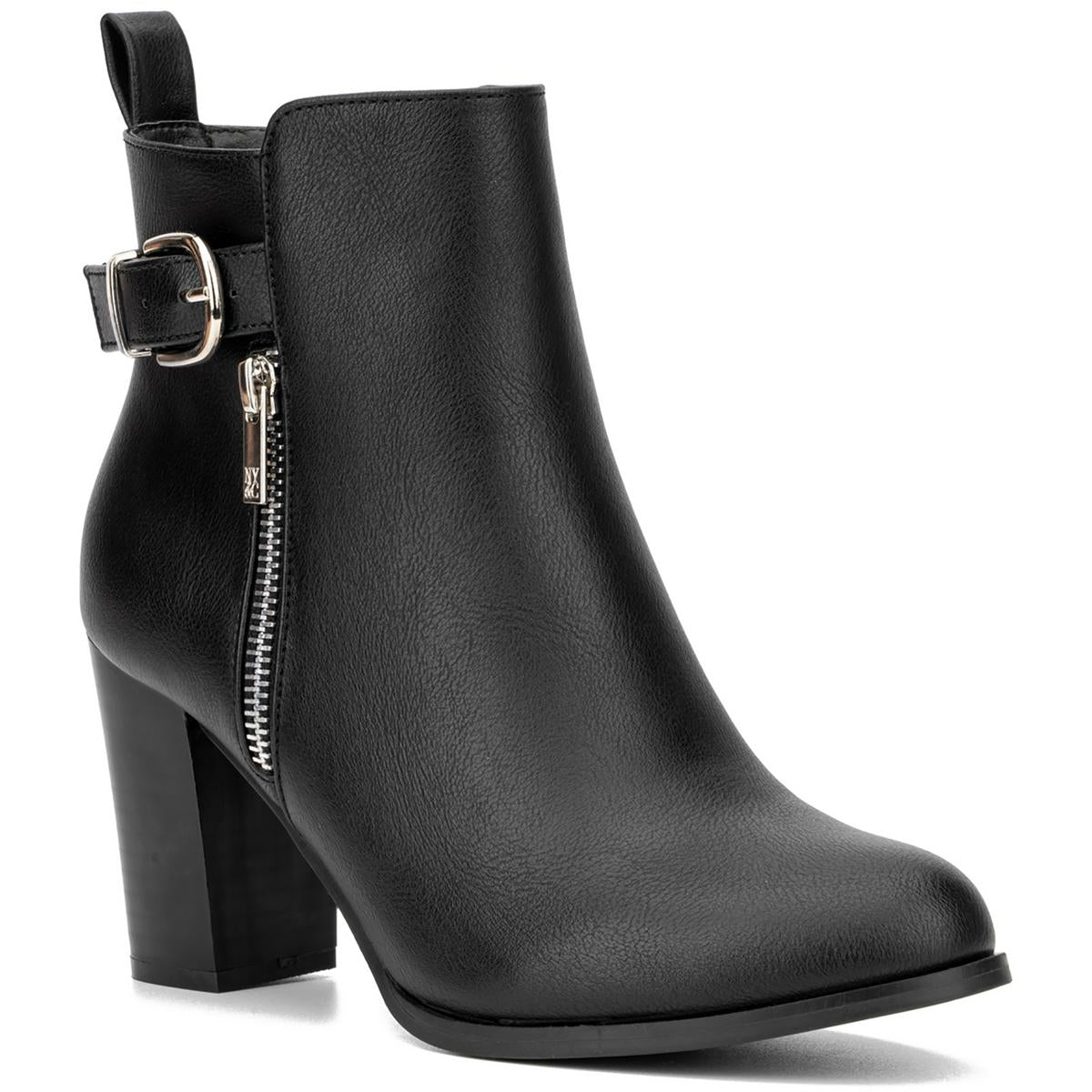 Angie Bootie Kunstleder-Stiefeletten mit Reißverschluss