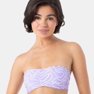 Roxy Sunshine State of Mind Wende-Bandeau-Bikinioberteil – Damen