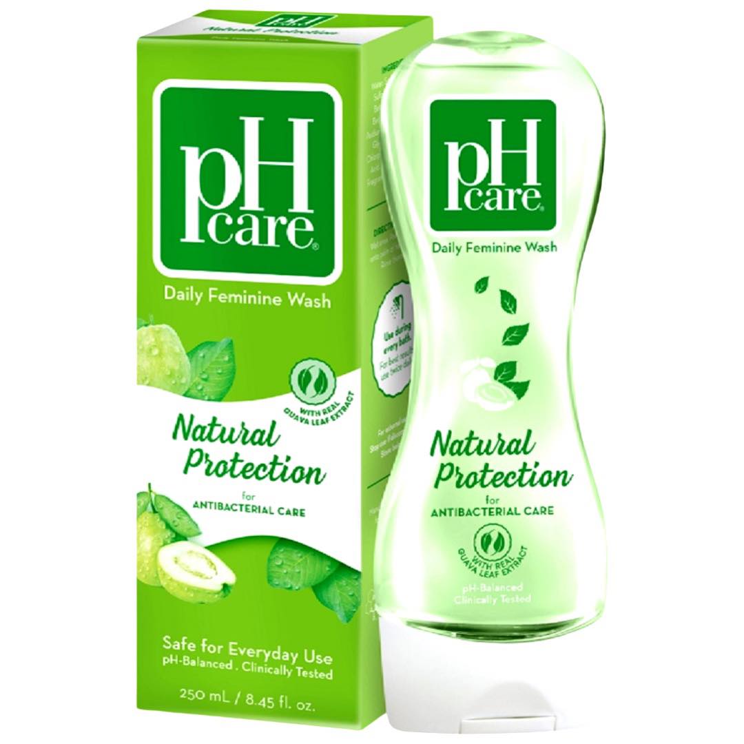 pH Care – Daily Feminine Wash – with Real Guava Leaf Extrakt – natürlicher Schutz – für die antibakterielle Versorgung – 250 ml