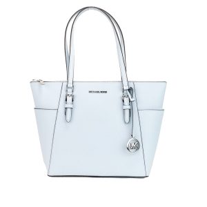 Michael Kors Charlotte Vista blau Große Ledertasche mit Reißverschluss oben und Damenhandtasche